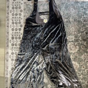 Anthropologie Maeve Velvet Jumpsuit